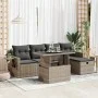 Set de muebles de jardín 6 pzas y cojines ratán sintético gris de , Conjuntos de jardín - Ref: Foro24-3327850, Precio: 445,81...