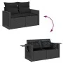 Set de sofás de jardín y cojines 8 piezas ratán sintético negro by , Garden sets - Ref: Foro24-3327865, Price: 568,39 €, Disc...