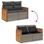 Set sofás jardín y cojines 5 pzas ratán sintético acacia gris von , Gartensets - Ref: Foro24-3327658, Preis: 351,65 €, Rabatt: %