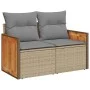 Set sofás jardín y cojines 8 pzas ratán sintético acacia beige by , Garden sets - Ref: Foro24-3327685, Price: 567,94 €, Disco...