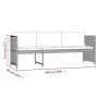 6-teiliges Gartenmöbel-Set und graue synthetische Rattankissen von vidaXL, Gartensets - Ref: Foro24-313340, Preis: 310,00 €, ...