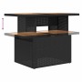 Set sofás jardín y cojines 6 pzas ratán sintético acacia negro by , Garden sets - Ref: Foro24-3327709, Price: 438,00 €, Disco...