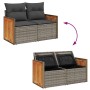 Set sofás jardín y cojines 7 pzas ratán sintético acacia gris von , Gartensets - Ref: Foro24-3327749, Preis: 601,82 €, Rabatt: %