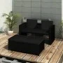 3-piece garden furniture set and black synthetic rattan cushions by vidaXL, Garden sets - Ref: Foro24-313129, Price: 252,20 €...