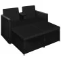 3-piece garden furniture set and black synthetic rattan cushions by vidaXL, Garden sets - Ref: Foro24-313129, Price: 252,20 €...