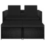 3-piece garden furniture set and black synthetic rattan cushions by vidaXL, Garden sets - Ref: Foro24-313129, Price: 252,20 €...