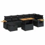 Set de muebles de jardín 5 pzas y cojines ratán sintético negro by , Garden sets - Ref: Foro24-3328140, Price: 574,80 €, Disc...