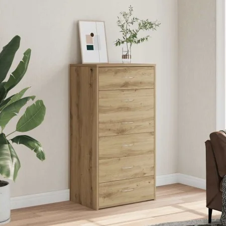 Aparador 6 cajones contrachapada color 50x34x96 cm de , Aparadores - Ref: Foro24-855891, Precio: 120,58 €, Descuento: %