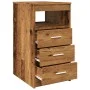 Cajonera de madera contrachapada madera vieja 40x50x76 cm de , Taquillas y armarios de almacenamiento - Ref: Foro24-856004, P...