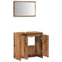 Juego de muebles de baño 2 piezas madera ingeniería envejecida von , Badezimmermöbel - Ref: Foro24-856067, Preis: 75,71 €, Ra...