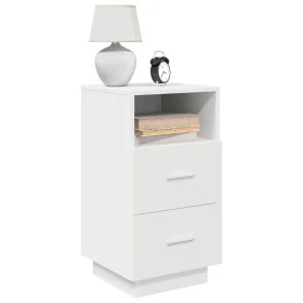 Mesilla de noche con 2 cajones blanca 36x36x68 cm von , Nachttische - Ref: Foro24-858578, Preis: 62,29 €, Rabatt: %