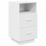 Mesilla de noche con 2 cajones blanca 36x36x68 cm de , Mesitas de noche - Ref: Foro24-858578, Precio: 62,17 €, Descuento: %