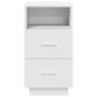 Mesilla de noche con 2 cajones blanca 36x36x68 cm de , Mesitas de noche - Ref: Foro24-858578, Precio: 63,27 €, Descuento: %