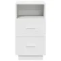 Mesilla de noche con 2 cajones blanca 36x36x68 cm de , Mesitas de noche - Ref: Foro24-858578, Precio: 62,17 €, Descuento: %