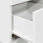 Mesilla de noche con 2 cajones blanca 36x36x68 cm de , Mesitas de noche - Ref: Foro24-858578, Precio: 63,27 €, Descuento: %