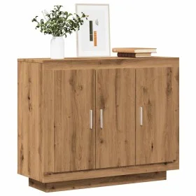 Aparador de madera de ingeniería roble artisan 92x35x75 cm by , Sideboards - Ref: Foro24-856865, Price: 89,31 €, Discount: %