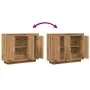 Aparador de madera de ingeniería roble artisan 92x35x75 cm de , Aparadores - Ref: Foro24-856865, Precio: 89,31 €, Descuento: %