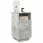 Mesilla de noche con 2 cajones gris cemento 36x36x68 cm de , Mesitas de noche - Ref: Foro24-858584, Precio: 55,42 €, Descuent...