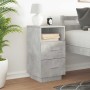 Mesilla de noche con 2 cajones gris cemento 36x36x68 cm de , Mesitas de noche - Ref: Foro24-858584, Precio: 58,23 €, Descuent...