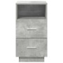 Mesilla de noche con 2 cajones gris cemento 36x36x68 cm de , Mesitas de noche - Ref: Foro24-858584, Precio: 58,23 €, Descuent...