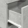 Mesilla de noche con 2 cajones gris cemento 36x36x68 cm de , Mesitas de noche - Ref: Foro24-858584, Precio: 55,42 €, Descuent...
