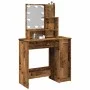 Tocador con luces LED madera envejecida 86,5x35x136 cm by , Tables - Ref: Foro24-857023, Price: 105,56 €, Discount: %