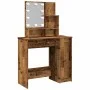 Tocador con luces LED madera envejecida 86,5x35x136 cm by , Tables - Ref: Foro24-857023, Price: 105,56 €, Discount: %