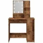 Tocador con luces LED madera envejecida 86,5x35x136 cm by , Tables - Ref: Foro24-857023, Price: 105,56 €, Discount: %