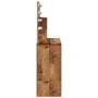 Tocador con luces LED madera envejecida 86,5x35x136 cm by , Tables - Ref: Foro24-857023, Price: 105,56 €, Discount: %