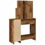 Tocador con luces LED madera envejecida 86,5x35x136 cm by , Tables - Ref: Foro24-857023, Price: 105,56 €, Discount: %