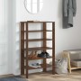 Mueble zapatero madera contrachapada marrón roble 61x32x105 cm by , Shoe racks and shoe organizers - Ref: Foro24-859866, Pric...