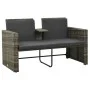 Set de muebles de jardín 3 pzas y cojines ratán sintético gris by vidaXL, Garden sets - Ref: Foro24-313128, Price: 218,05 €, ...