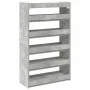 Mueble zapatero madera contrachapada gris hormigón 60x25x100 cm de , Zapateros y organizadores de calzado - Ref: Foro24-85987...