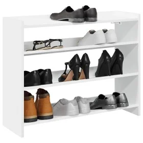 Mueble zapatero madera contrachapada blanco 80x25x62 cm by , Shoe racks and shoe organizers - Ref: Foro24-859914, Price: 50,5...