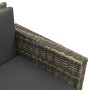Set de muebles de jardín 3 pzas y cojines ratán sintético gris by vidaXL, Garden sets - Ref: Foro24-313128, Price: 220,21 €, ...