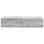 Estante de pared con cajones madera contrachapada roble ahumado de , Estantes y estanterías - Ref: Foro24-859982, Precio: 56,...
