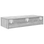 Estante de pared con cajones madera contrachapada roble ahumado von , Regale und Regale - Ref: Foro24-859982, Preis: 52,26 €,...