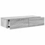 Estante de pared con cajones madera contrachapada roble ahumado de , Estantes y estanterías - Ref: Foro24-859982, Precio: 56,...