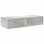 Estante de pared con cajones madera contrachapada gris hormigón de , Estantes y estanterías - Ref: Foro24-859980, Precio: 55,...
