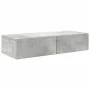 Estante de pared con cajones madera contrachapada gris hormigón de , Estantes y estanterías - Ref: Foro24-859980, Precio: 53,...