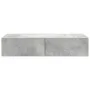 Estante de pared con cajones madera contrachapada gris hormigón de , Estantes y estanterías - Ref: Foro24-859980, Precio: 53,...