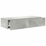 Estante de pared con cajones madera contrachapada gris hormigón de , Estantes y estanterías - Ref: Foro24-859980, Precio: 55,...