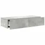 Estante de pared con cajones madera contrachapada gris hormigón de , Estantes y estanterías - Ref: Foro24-859980, Precio: 53,...
