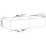 Estante de pared con cajones madera contrachapada gris hormigón de , Estantes y estanterías - Ref: Foro24-859980, Precio: 53,...