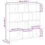 Estante cubo pared 12 compartimentos madera ingeniería blanco von , Regale und Regale - Ref: Foro24-860004, Preis: 72,30 €, R...