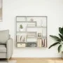 Estante cubo de pared 7 compartimentos madera gris Sonoma de , Estantes y estanterías - Ref: Foro24-860027, Precio: 64,43 €, ...