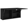 Mueble de pared de baño madera ingeniería negro 80x25x40 cm by , bathroom vanities - Ref: Foro24-860086, Price: 63,34 €, Disc...