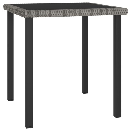 Gray synthetic rattan garden dining table 70x70x73 cm by vidaXL, Garden tables - Ref: Foro24-315117, Price: 76,50 €, Discount: %