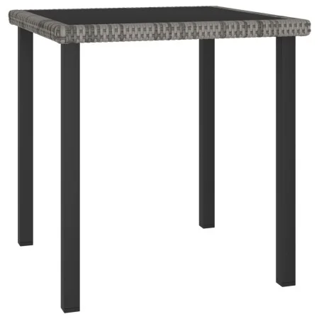 Gray synthetic rattan garden dining table 70x70x73 cm by vidaXL, Garden tables - Ref: Foro24-315117, Price: 77,96 €, Discount: %