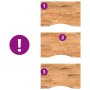 Tablero escritorio rectangular madera maciza roble marrón claro by , Table tops - Ref: Foro24-4009022, Price: 72,16 €, Discou...